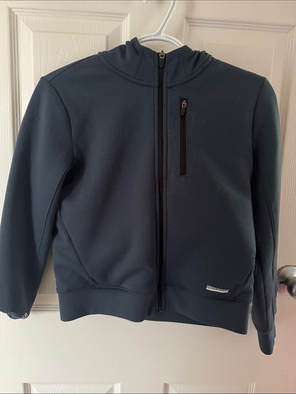abercrombie kids Navy Full-Zip Hooded Sweater/Jacket
